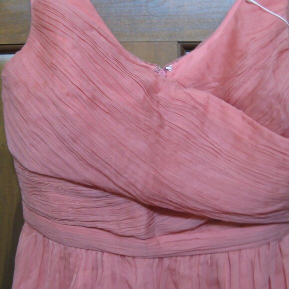 NWT J Crew 100% silk apricot dress - Picture 3 of 5